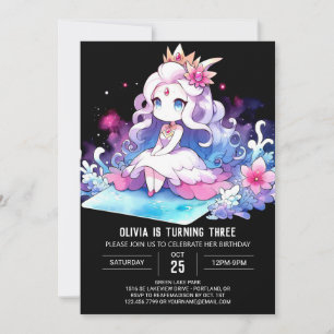 Whimsical Little Princess Birthday Invitation