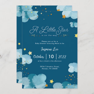 Whimsical Little Star Baby Shower Invitation