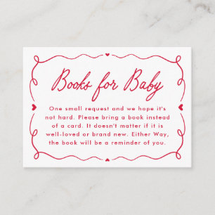 Whimsical Little Sweetheart Diaper Raffle Enclosure Card