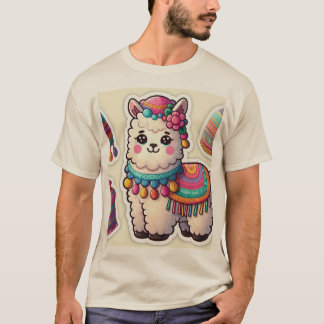 Whimsical Llama Charm Tee