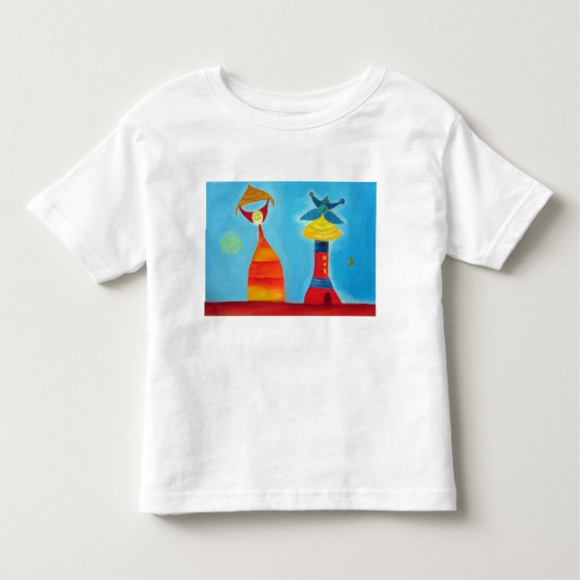 Whimsical Love Art Toddler Fine Jersey T-Shirt (Front)