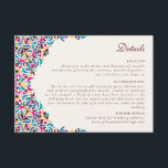 Whimsical Luxury Ivory Floral Style Border Wedding Enclosure Card<br><div class="desc">Beautiful Invitation to celebrate Special occasions and festivals comes with digital and E-invitation as per your request. We would love to replicate our designs to make multiple products like rsvp cards, labels envelopes, and more. Customisation is available for ready to print on request at info@shamaurcreatif@gmail.com. Look Forward to hearing from...</div>