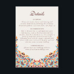 Whimsical Luxury Ivory Floral Style Border Wedding Enclosure Card<br><div class="desc">Beautiful Invitation to celebrate Special occasions and festivals comes with digital and E-invitation as per your request. We would love to replicate our designs to make multiple products like rsvp cards, labels envelopes, and more. Customisation is available for ready to print on request at info@shamaurcreatif@gmail.com. Look Forward to hearing from...</div>