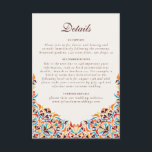 Whimsical Luxury Ivory Floral Style Border Wedding Enclosure Card<br><div class="desc">Beautiful Invitation to celebrate Special occasions and festivals comes with digital and E-invitation as per your request. We would love to replicate our designs to make multiple products like rsvp cards, labels envelopes, and more. Customisation is available for ready to print on request at info@shamaurcreatif@gmail.com. Look Forward to hearing from...</div>