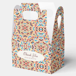 Whimsical Luxury Ivory Floral Style Border Wedding Favour Box