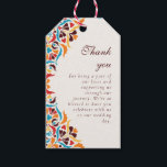 Whimsical Luxury Ivory Floral Style Border Wedding Gift Tags<br><div class="desc">Beautiful Invitation to celebrate Special occasions and festivals comes with digital and E-invitation as per your request. We would love to replicate our designs to make multiple products like rsvp cards, labels envelopes, and more. Customisation is available for ready to print on request at info@shamaurcreatif@gmail.com. Look Forward to hearing from...</div>