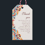 Whimsical Luxury Ivory Floral Style Border Wedding Gift Tags<br><div class="desc">Beautiful Invitation to celebrate Special occasions and festivals comes with digital and E-invitation as per your request. We would love to replicate our designs to make multiple products like rsvp cards, labels envelopes, and more. Customisation is available for ready to print on request at info@shamaurcreatif@gmail.com. Look Forward to hearing from...</div>