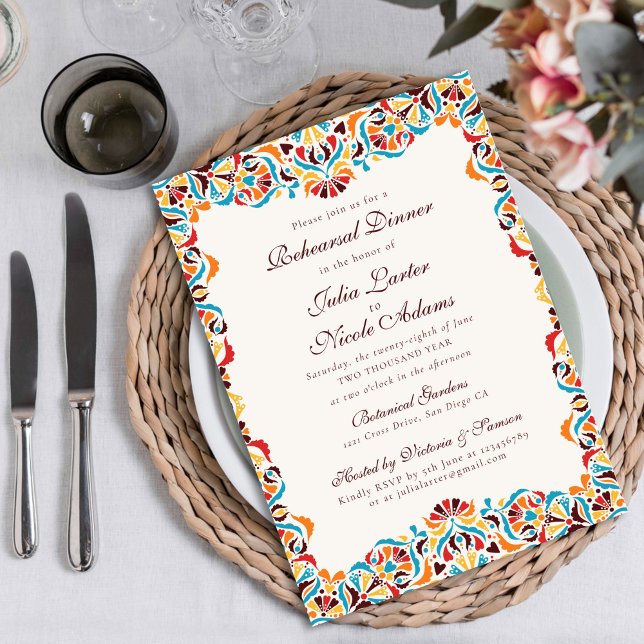 Whimsical Luxury Ivory Floral Style Border Wedding Invitation (Creator Uploaded)