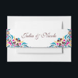 Whimsical Luxury Ivory Floral Style Border Wedding Invitation Belly Band<br><div class="desc">Beautiful Invitation to celebrate Special occasions and festivals comes with digital and E-invitation as per your request. We would love to replicate our designs to make multiple products like rsvp cards, labels envelopes, and more. Customisation is available for ready to print on request at info@shamaurcreatif@gmail.com. Look Forward to hearing from...</div>