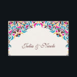 Whimsical Luxury Ivory Floral Style Border Wedding Place Card<br><div class="desc">Beautiful Invitation to celebrate Special occasions and festivals comes with digital and E-invitation as per your request. We would love to replicate our designs to make multiple products like rsvp cards, labels envelopes, and more. Customisation is available for ready to print on request at info@shamaurcreatif@gmail.com. Look Forward to hearing from...</div>