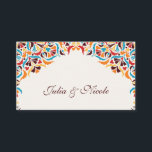 Whimsical Luxury Ivory Floral Style Border Wedding Place Card<br><div class="desc">Beautiful Invitation to celebrate Special occasions and festivals comes with digital and E-invitation as per your request. We would love to replicate our designs to make multiple products like rsvp cards, labels envelopes, and more. Customisation is available for ready to print on request at info@shamaurcreatif@gmail.com. Look Forward to hearing from...</div>
