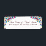 Whimsical Luxury Ivory Floral Style Border Wedding Return Address Label<br><div class="desc">Beautiful Invitation to celebrate Special occasions and festivals comes with digital and E-invitation as per your request. We would love to replicate our designs to make multiple products like rsvp cards, labels envelopes, and more. Customisation is available for ready to print on request at info@shamaurcreatif@gmail.com. Look Forward to hearing from...</div>