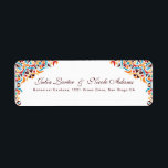 Whimsical Luxury Ivory Floral Style Border Wedding Return Address Label<br><div class="desc">Beautiful Invitation to celebrate Special occasions and festivals comes with digital and E-invitation as per your request. We would love to replicate our designs to make multiple products like rsvp cards, labels envelopes, and more. Customisation is available for ready to print on request at info@shamaurcreatif@gmail.com. Look Forward to hearing from...</div>