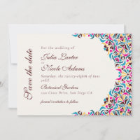 Whimsical Luxury Ivory Floral Style Border Wedding