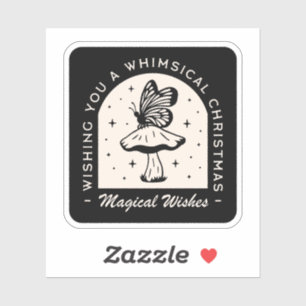 Whimsical magic Christmas witch wishes