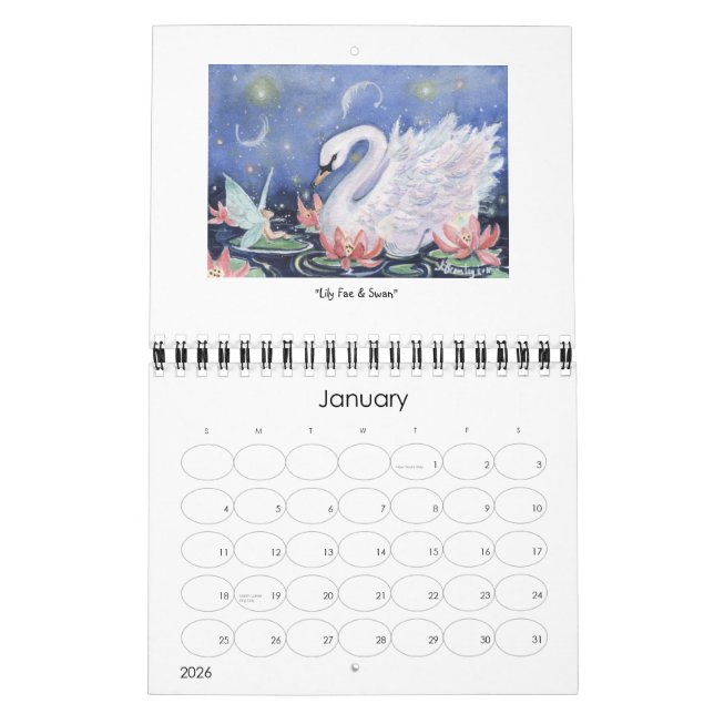 Whimsical & Magical Creatures Calendar (Jan 2026)