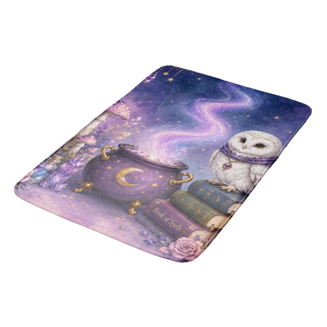 Whimsical Magical Fantasy Bath Mat (Angled)