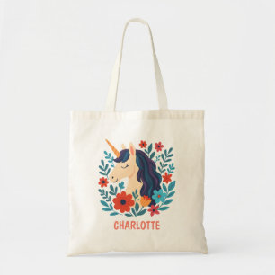 Whimsical Magical Unicorn Personalized  Tote Bag