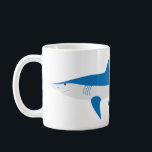 Whimsical Mako Shark Mug<br><div class="desc">Fantastic shark mug for a special young one.  You can easily personalise it with their name or delete the name for a generic shark mug.
The shark was drawn by seriously whimsical artist - dagdart.
www, dagdart.com</div>