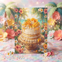 Whimsical Mango Coconut Cake | Happy Birthday Gigi