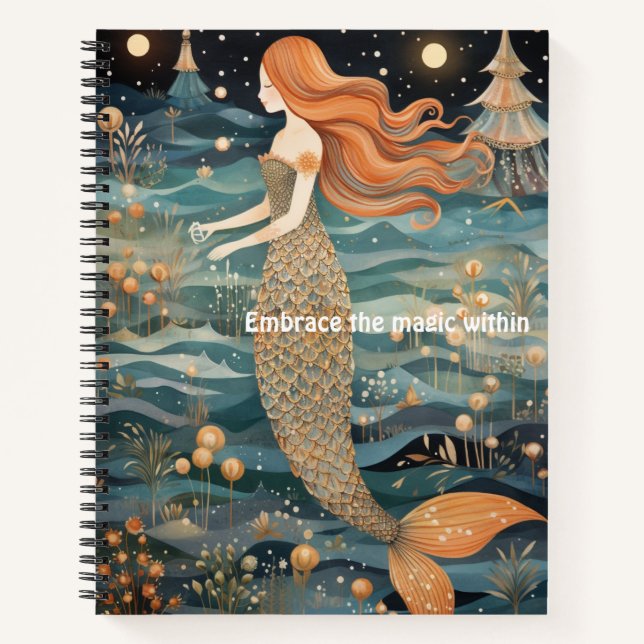Whimsical Mermaid Notebook (Front)