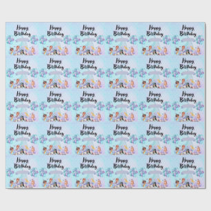 Whimsical Mermaid Party Decor – Blue & Purple  Wrapping Paper