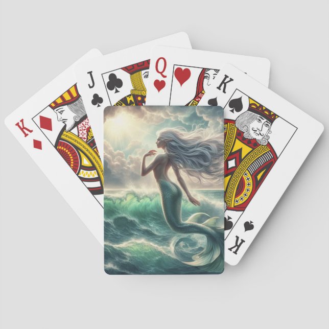 Whimsical Mermaid Playing Cards (Back)