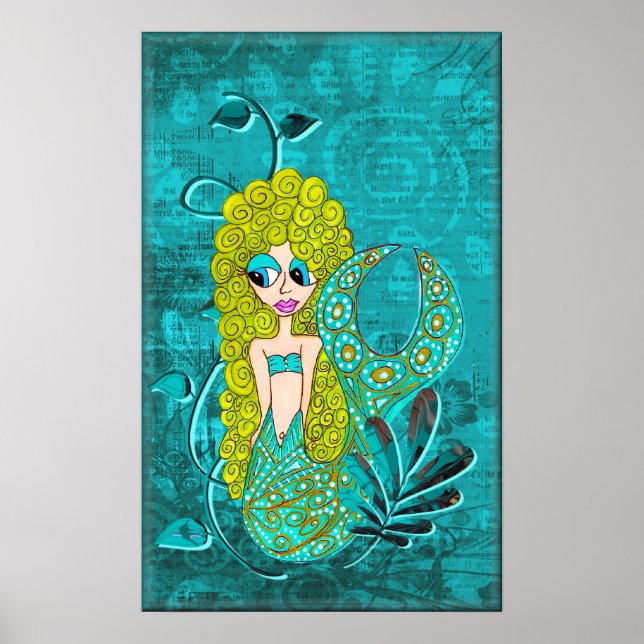 Whimsical Mermaid Poster (Front)