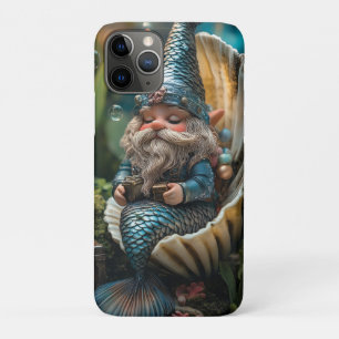 Whimsical Merman Gnome Figurine in Seashell - Unde iPhone 11 Pro Case