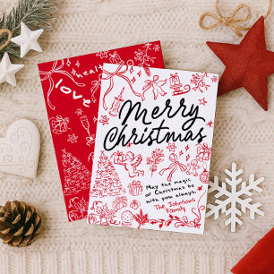Whimsical Merry Christmas Card