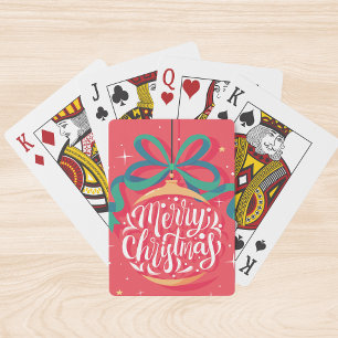 Whimsical Merry Christmas   Christmas Playing Cards