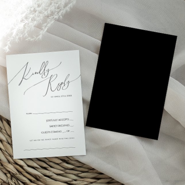 Whimsical Minimal Script | Black Song Request RSVP (Creator Uploaded)