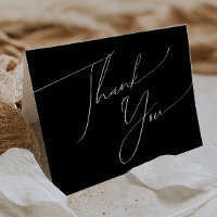 Whimsical Minimalist Script | Black Folded
