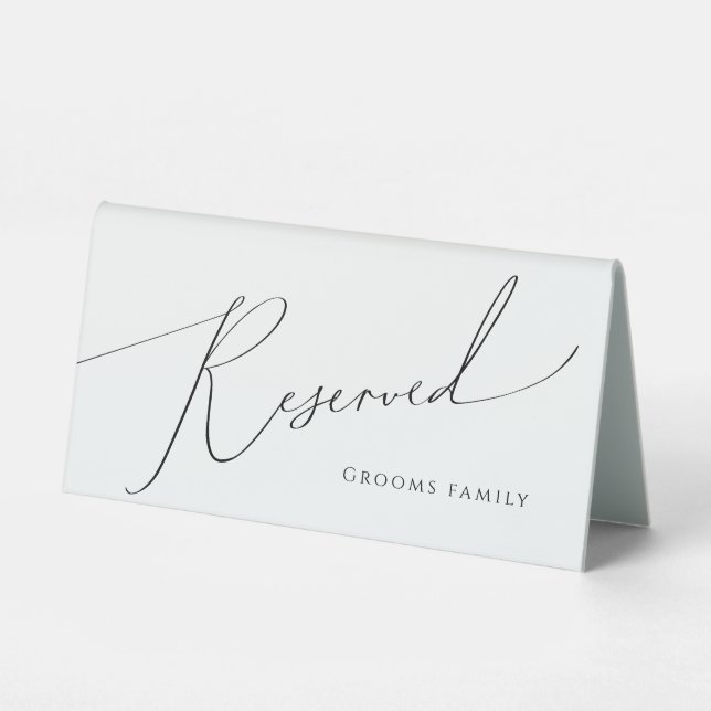 Whimsical Minimalist Script Reserved (Front)