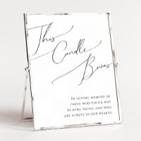Whimsical Minimalist Script This Candle Burns