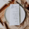 Whimsical Minimalist Script Wedding Dinner