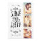 Whimsical Mod 3-Photo Save The Date | Black