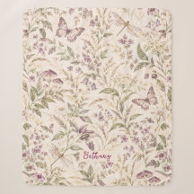 Whimsical modern cottagecore blanket