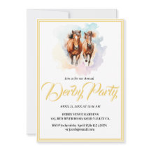 whimsical modern design Horse Derby