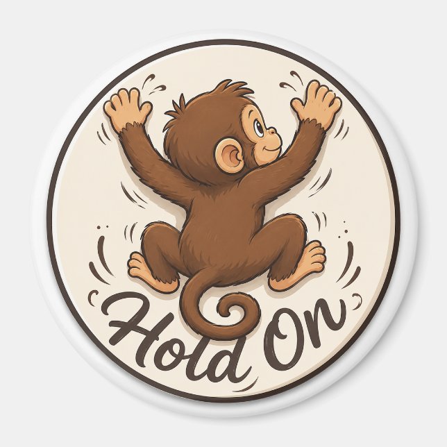 Whimsical Monkey Kitchen  Magnet (Front)