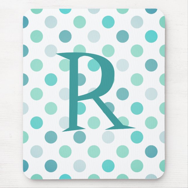 Whimsical Monogram Mouse Pad (Front)