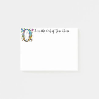 Whimsical Monogram O Post-it Notes