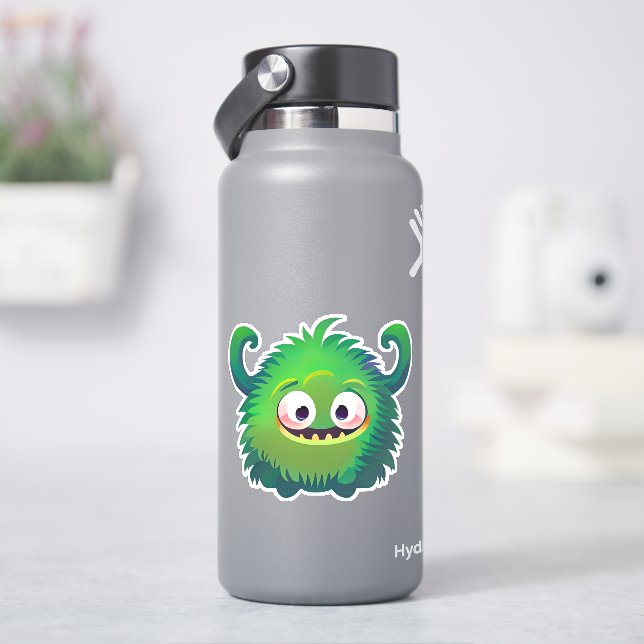 Whimsical monster sticker for kids (HydroFlask)