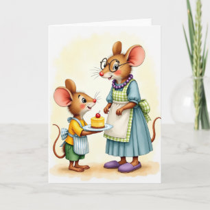 Whimsical Mothers Day Treat Card