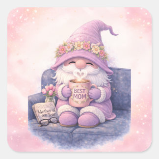 Whimsical Mum Appreciation Square Sticker