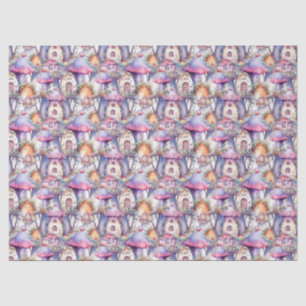 Whimsical Mushroom Cottage Pattern (2) Tissue Paper