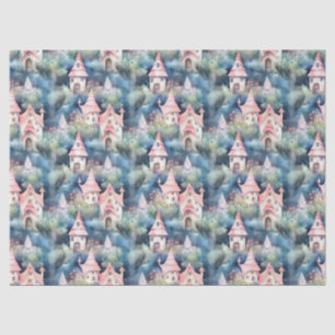 Whimsical Mushroom Cottage Pattern (8) Tissue Paper