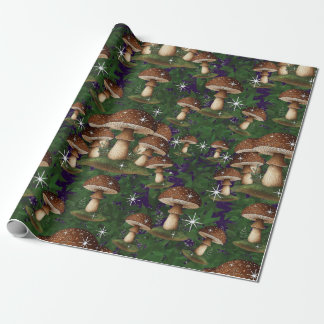 Whimsical Mushroom Forest - Enchanting Nature  Wrapping Paper