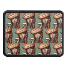 whimsical mushroom lovers hitch cover