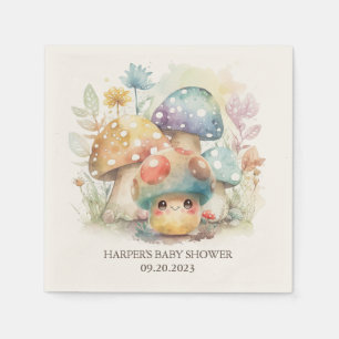 Whimsical Mushroom Napkin